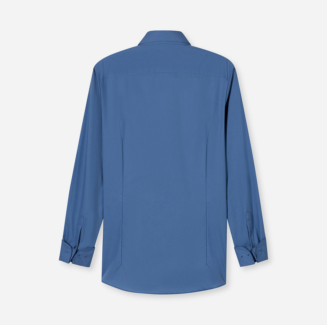 OLYMP Level Five Body Fit Shirt Extra Lange Mouw –-100% katoen-HEREN SHIRTS-Blauw