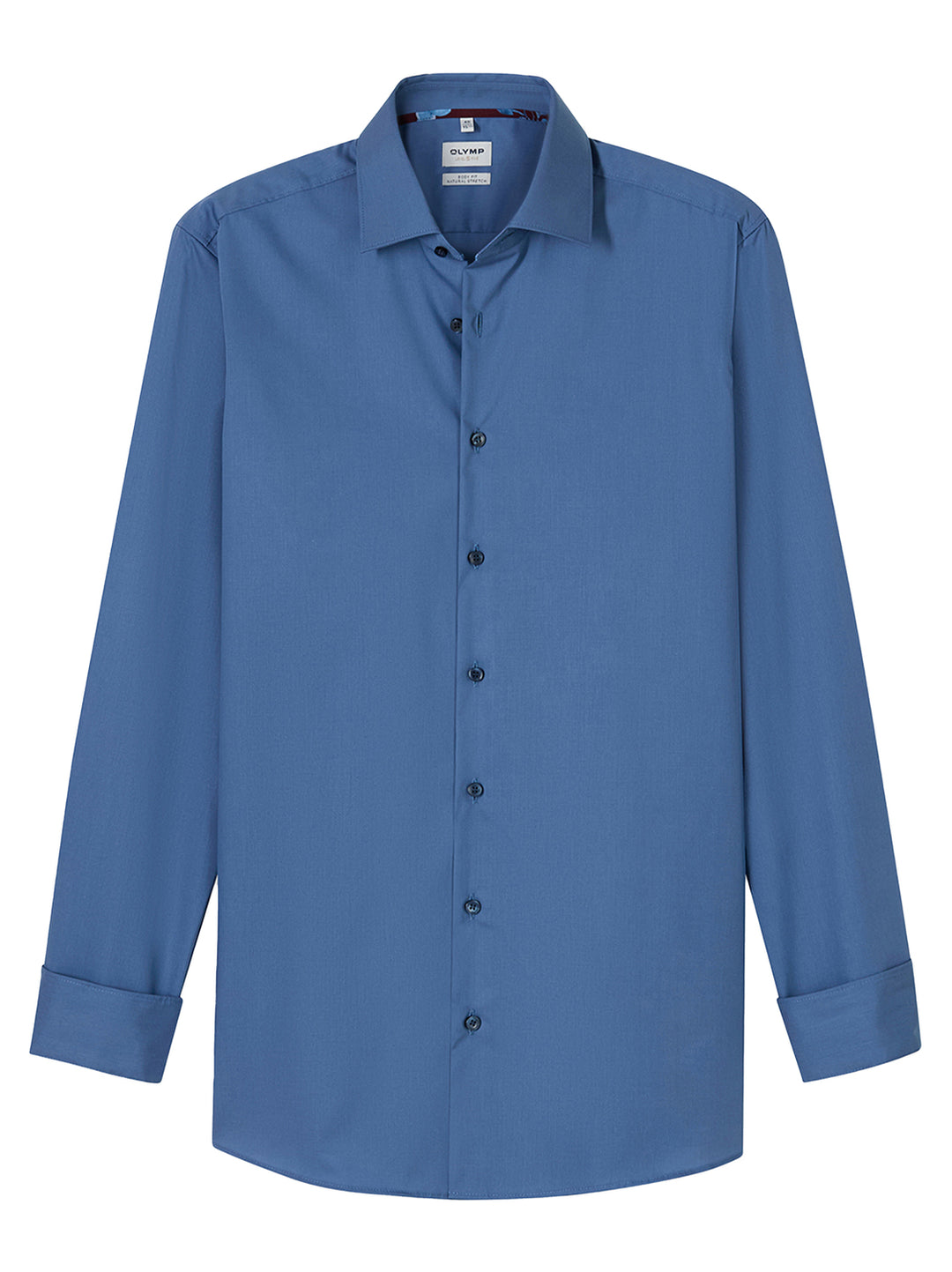 OLYMP Level Five Body Fit Shirt Extra Lange Mouw –-100% katoen-HEREN SHIRTS-Blauw