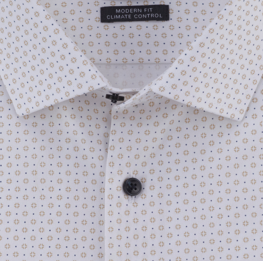 OLYMP Luxor 24/Seven modern fit overhemd-64% katoen, 27% polyester, 9% elasthaan-HEREN SHIRTS-Beige