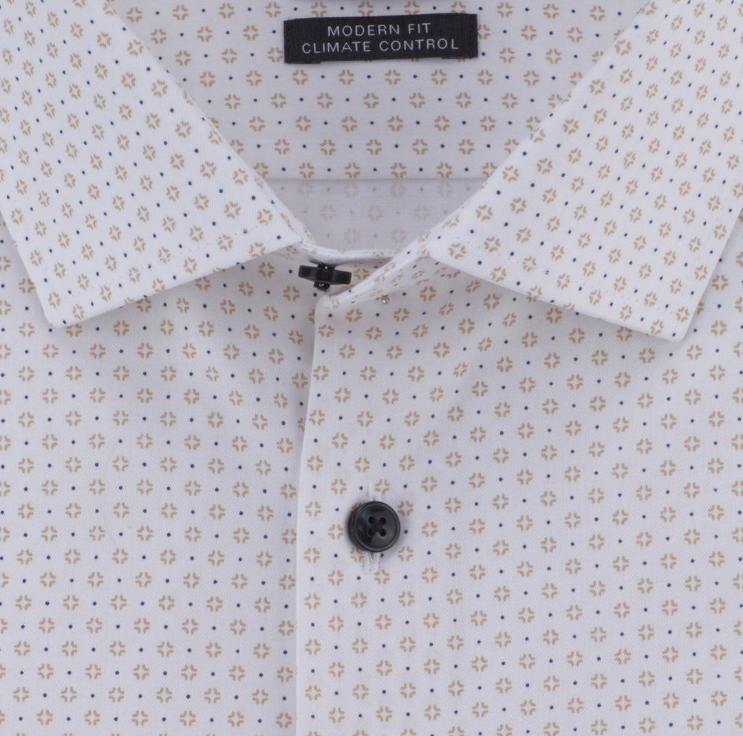 OLYMP Luxor 24/Seven modern fit overhemd-64% katoen, 27% polyester, 9% elasthaan-HEREN SHIRTS-Beige