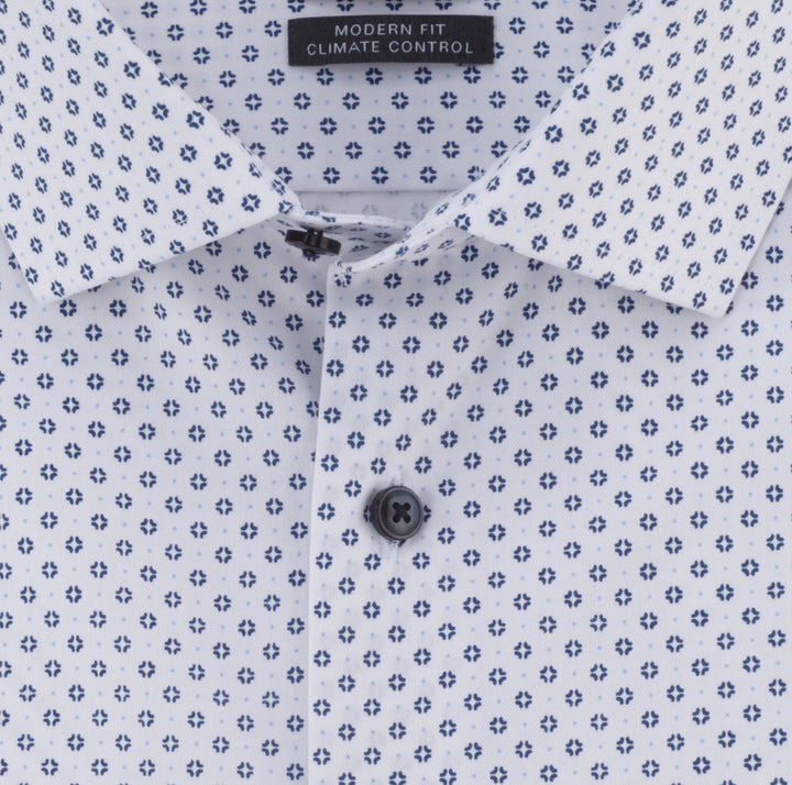 OLYMP Luxor 24/Seven modern fit overhemd-64% katoen, 27% polyester, 9% elasthaan-HEREN SHIRTS-Blauw