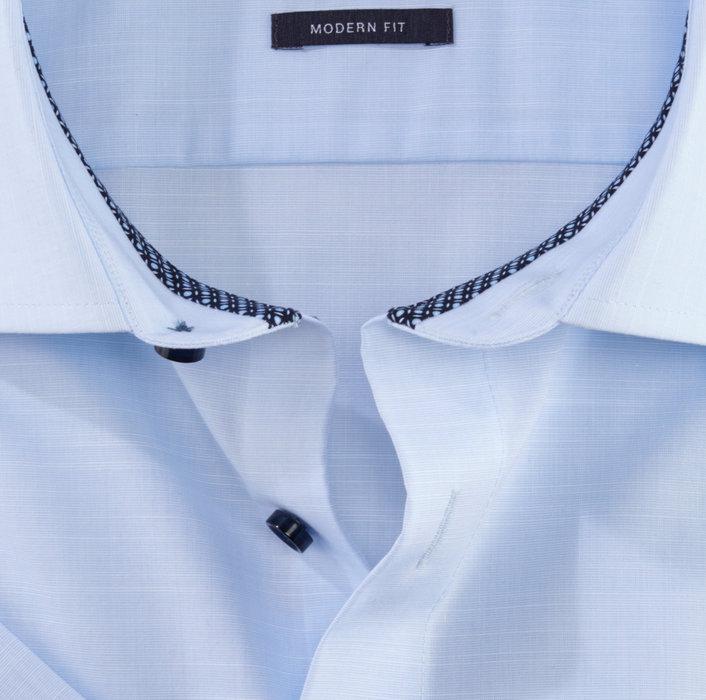 OLYMP Luxor modern fit-100% katoen-HEREN SHIRTS-Blauw