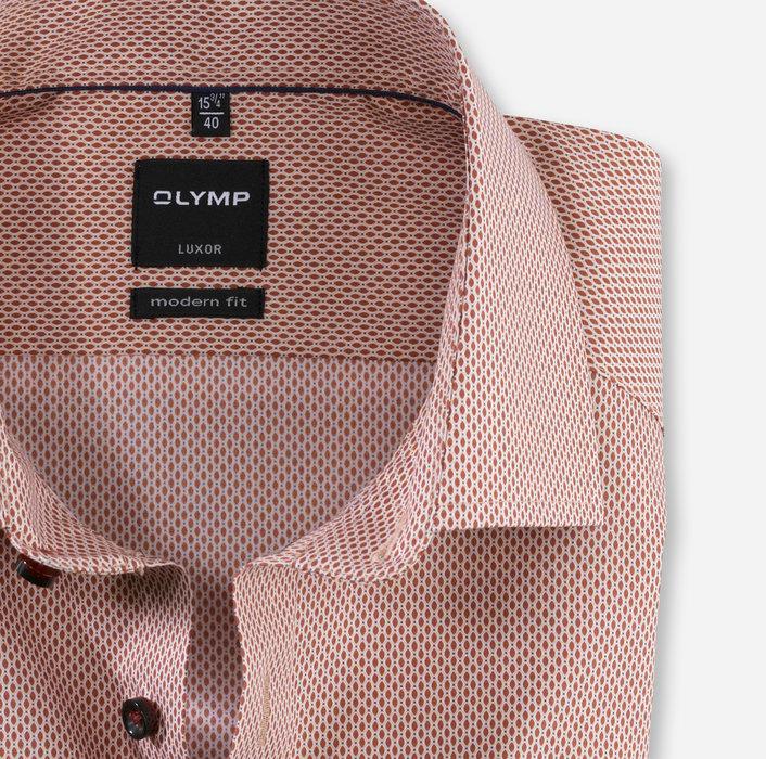 OLYMP LUXOR modern fit-100% katoen-HEREN SHIRTS-Geel