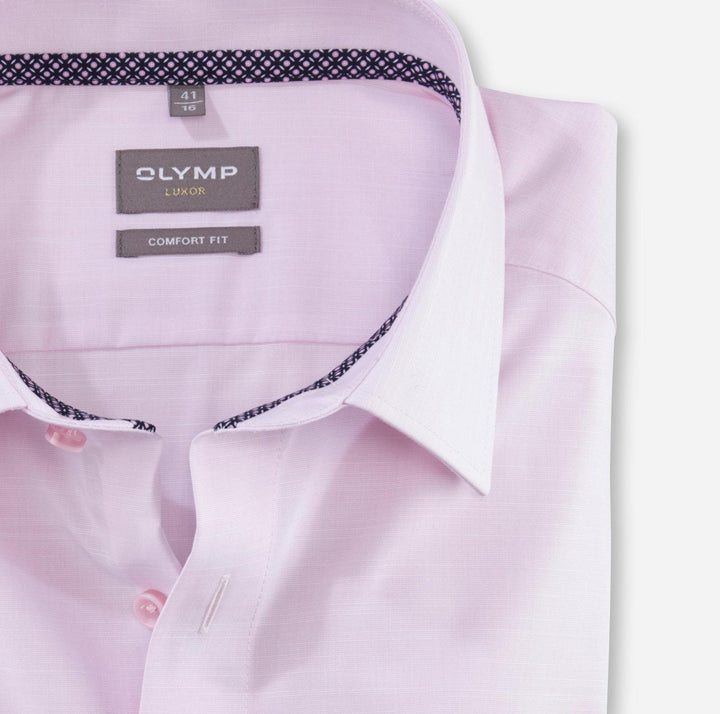 OLYMP Luxor modern fit-100% Katoen-HEREN SHIRTS-Roze