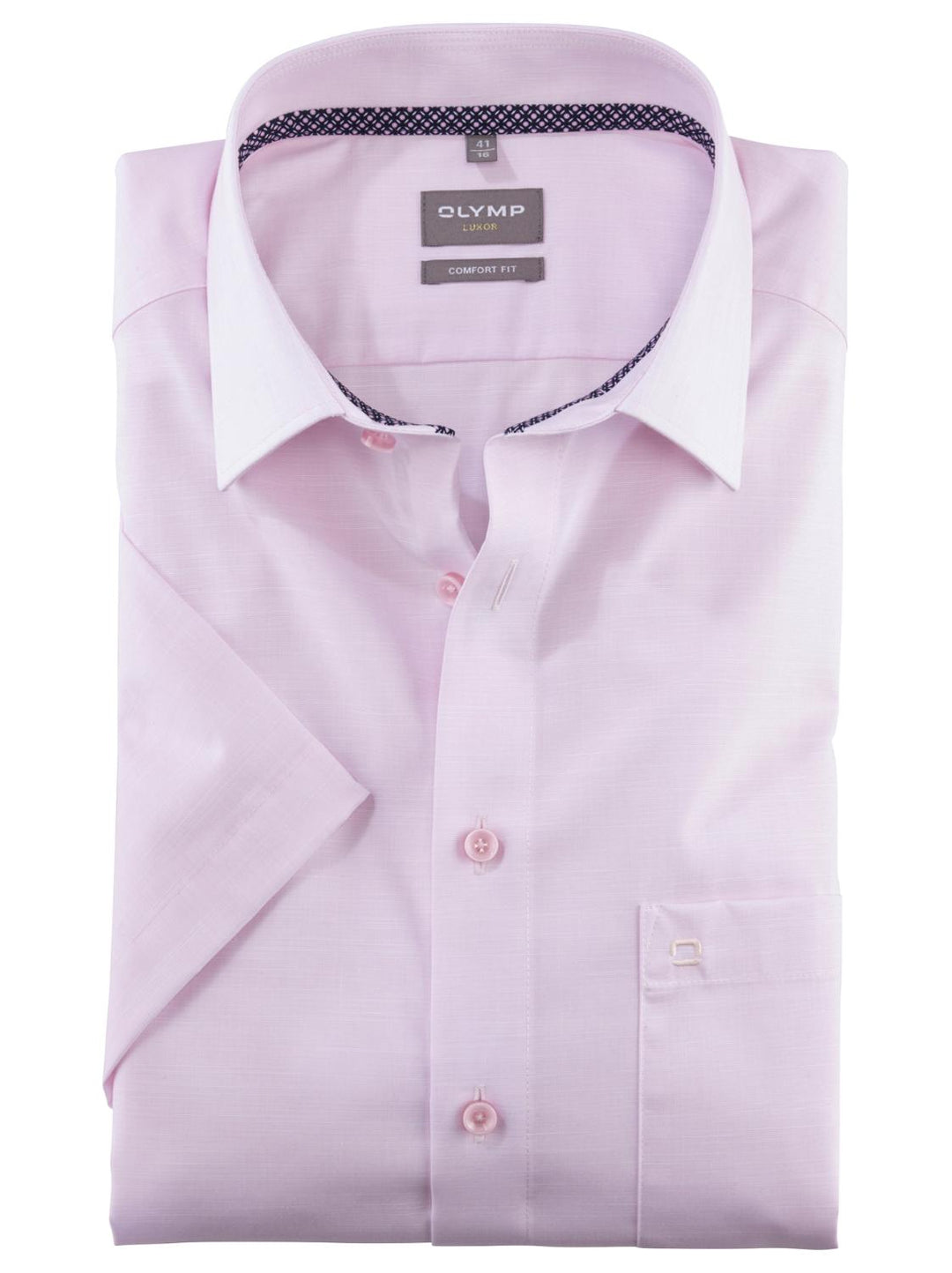 OLYMP Luxor modern fit-100% Katoen-HEREN SHIRTS-Roze