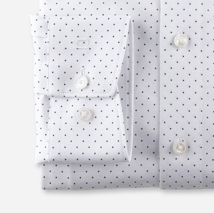 OLYMP Luxor modern fit 24/7-96% katoen, 4% elasthaan-HEREN SHIRTS-Wit