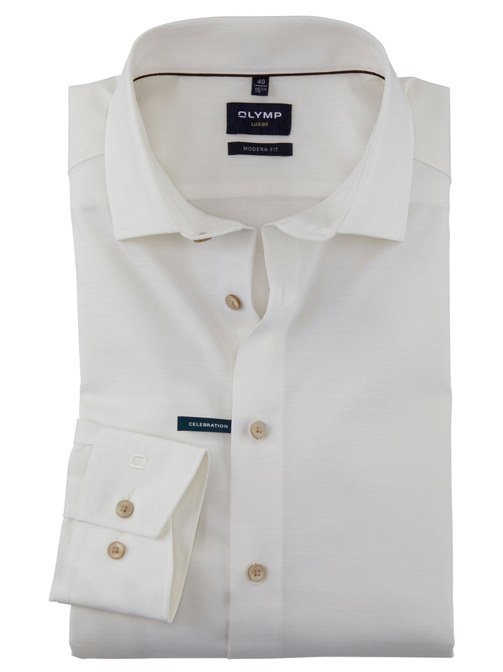 OLYMP Luxor modern fit Global Kent lichtbeige-100% katoen-HEREN SHIRTS-Room