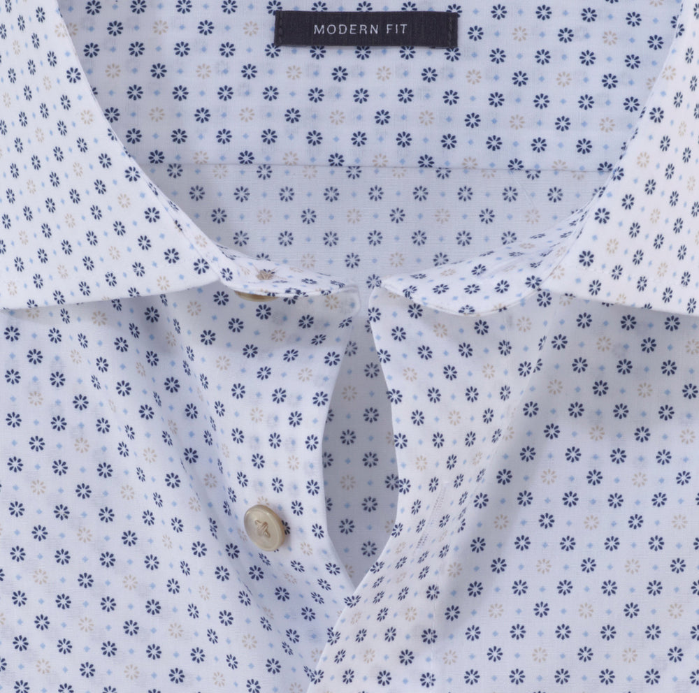 OLYMP Luxor modern fit overhemd-100% katoen-HEREN SHIRTS-Blauw