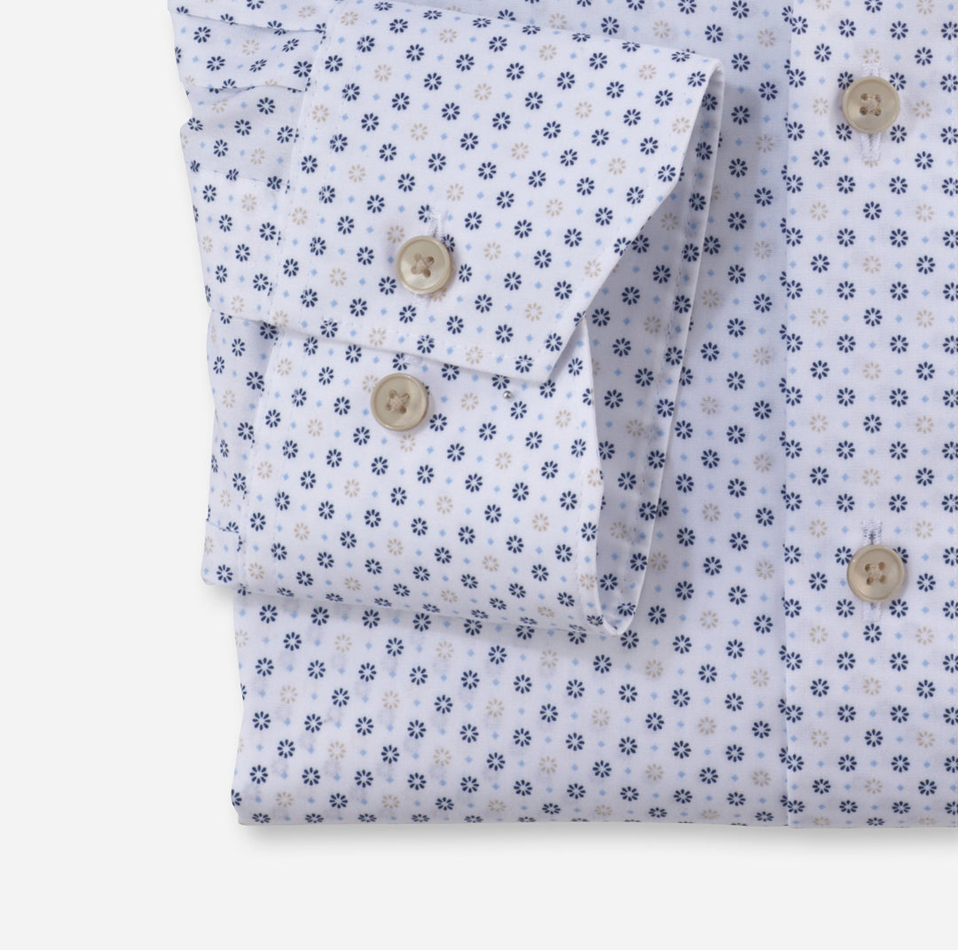 OLYMP Luxor modern fit overhemd-100% katoen-HEREN SHIRTS-Blauw