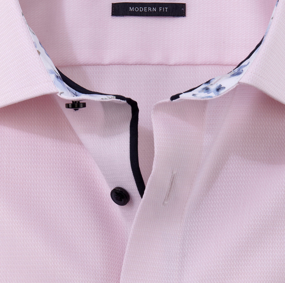 OLYMP Luxor modern fit overhemd roze-100% katoen-HEREN SHIRTS-Roze