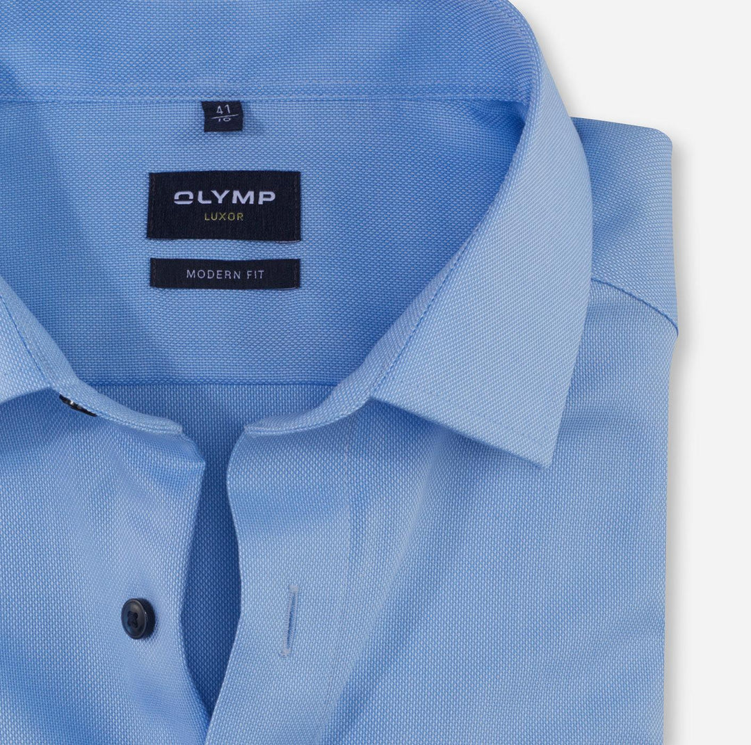 OLYMP Luxor modern fit shirt-100% katoen-HEREN SHIRTS-Blauw