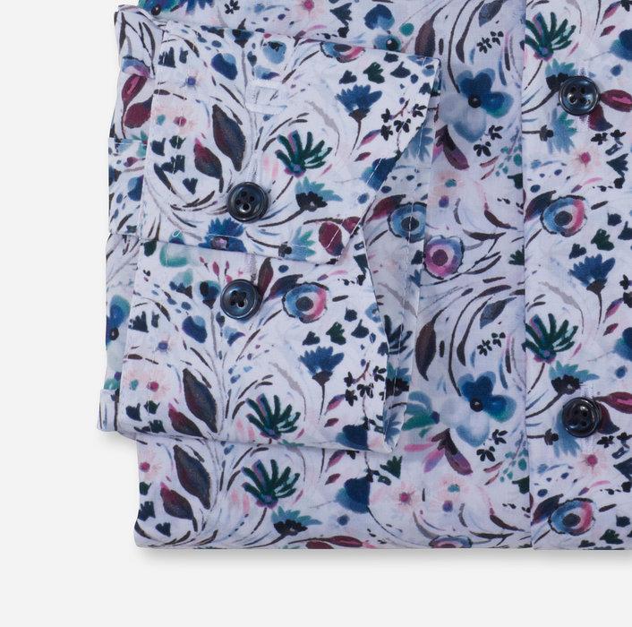 OLYMP Luxor modern fit shirt-100% katoen-HEREN SHIRTS-Blauw