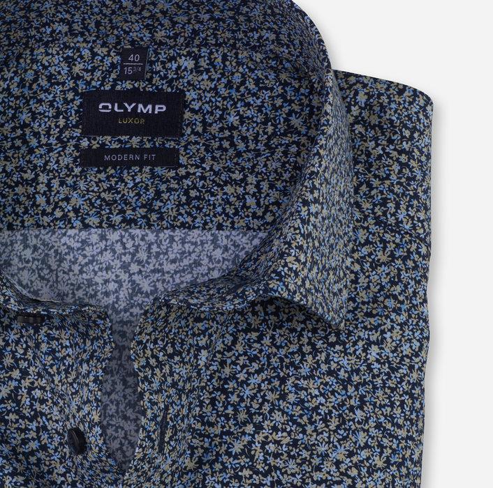 OLYMP Luxor modern fit shirt-100% katoen-HEREN SHIRTS-Blauw
