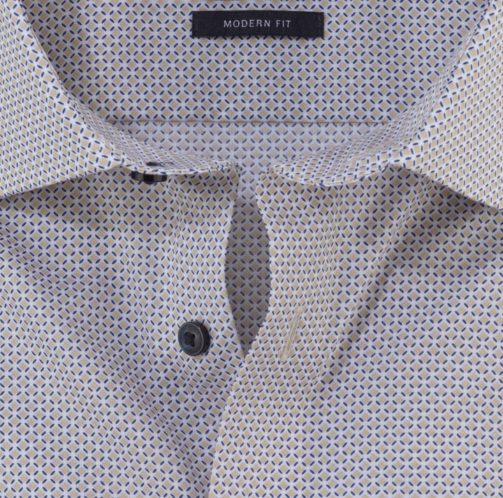 OLYMP luxor modern fit shirt-100% katoen-HEREN SHIRTS-Blauw