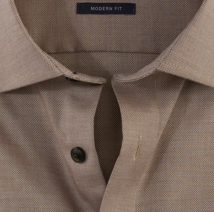 OLYMP Luxor modern fit shirt-100% katoen-HEREN SHIRTS-Bruin