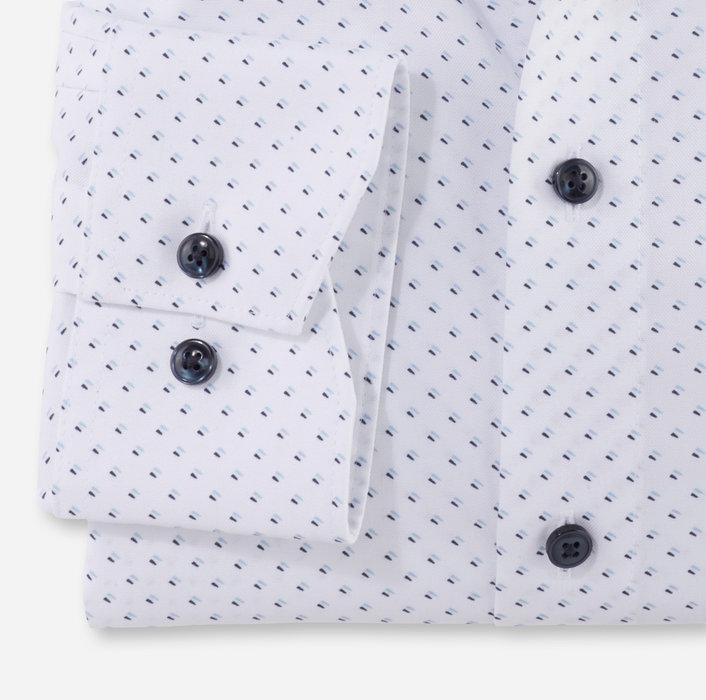 OLYMP Luxor modern fit shirt-100% katoen-HEREN SHIRTS-Wit