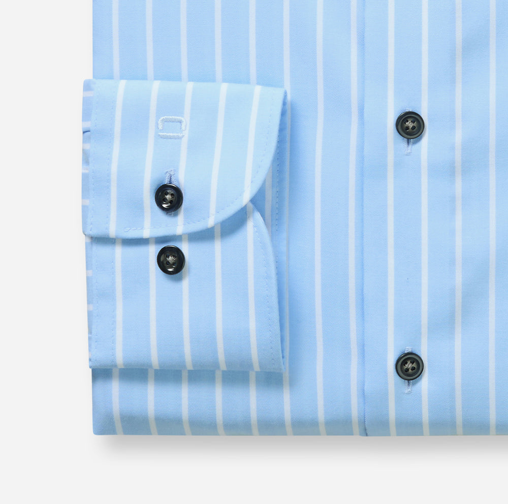 Olymp Luxor Modern Fit Shirt – Blauw-100% katoen-HEREN SHIRTS-Blauw