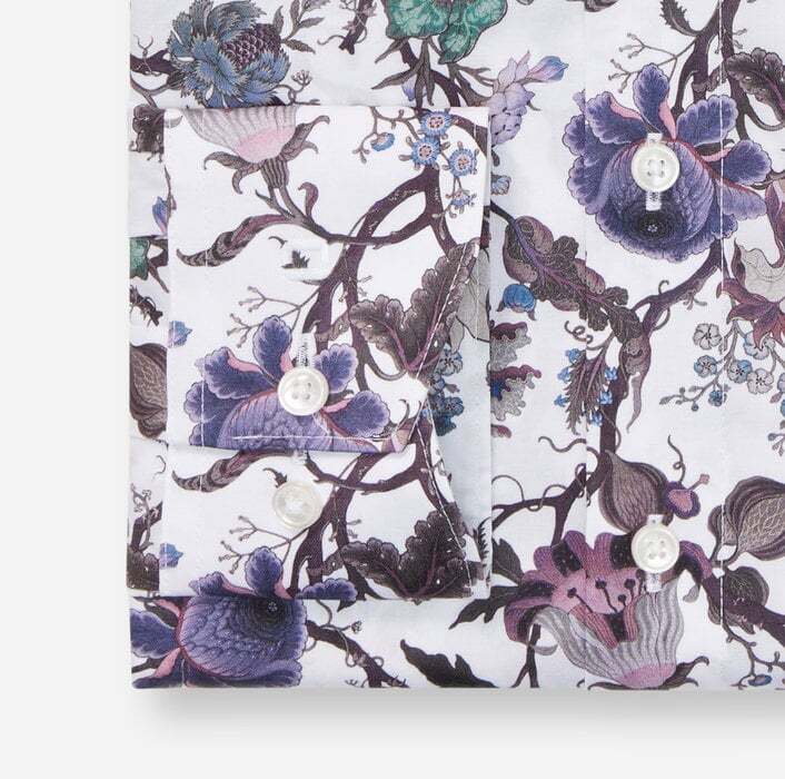 OLYMP Luxor Modern Fit Shirt – Paars-100% katoen-HEREN SHIRTS-Paars