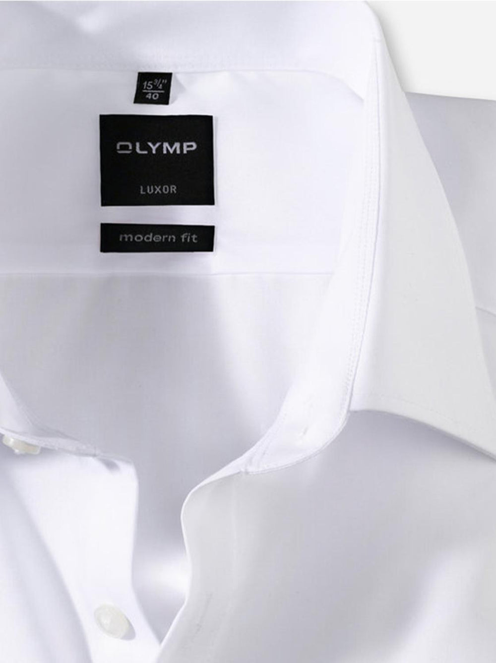 OLYMP LUXOR overhemd-100% katoen-HEREN SHIRTS-Wit