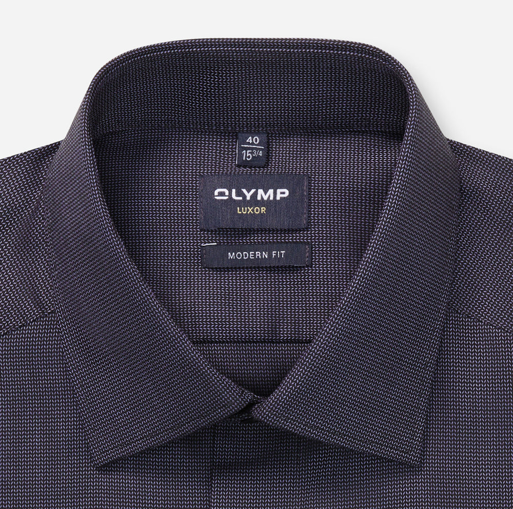 Olymp Luxor Shirt in Modern Fit – Blauw-100% katoen-HEREN SHIRTS-Blauw