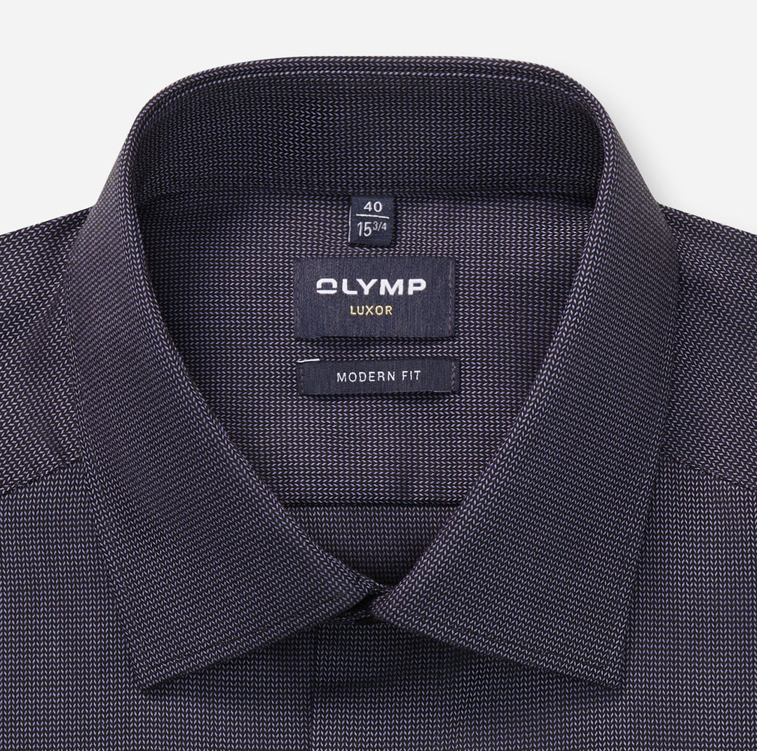 Olymp Luxor Shirt in Modern Fit – Blauw-100% katoen-HEREN SHIRTS-Blauw