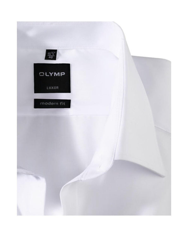 OLYMP modern fit overhemd-100% katoen-HEREN SHIRTS-Wit