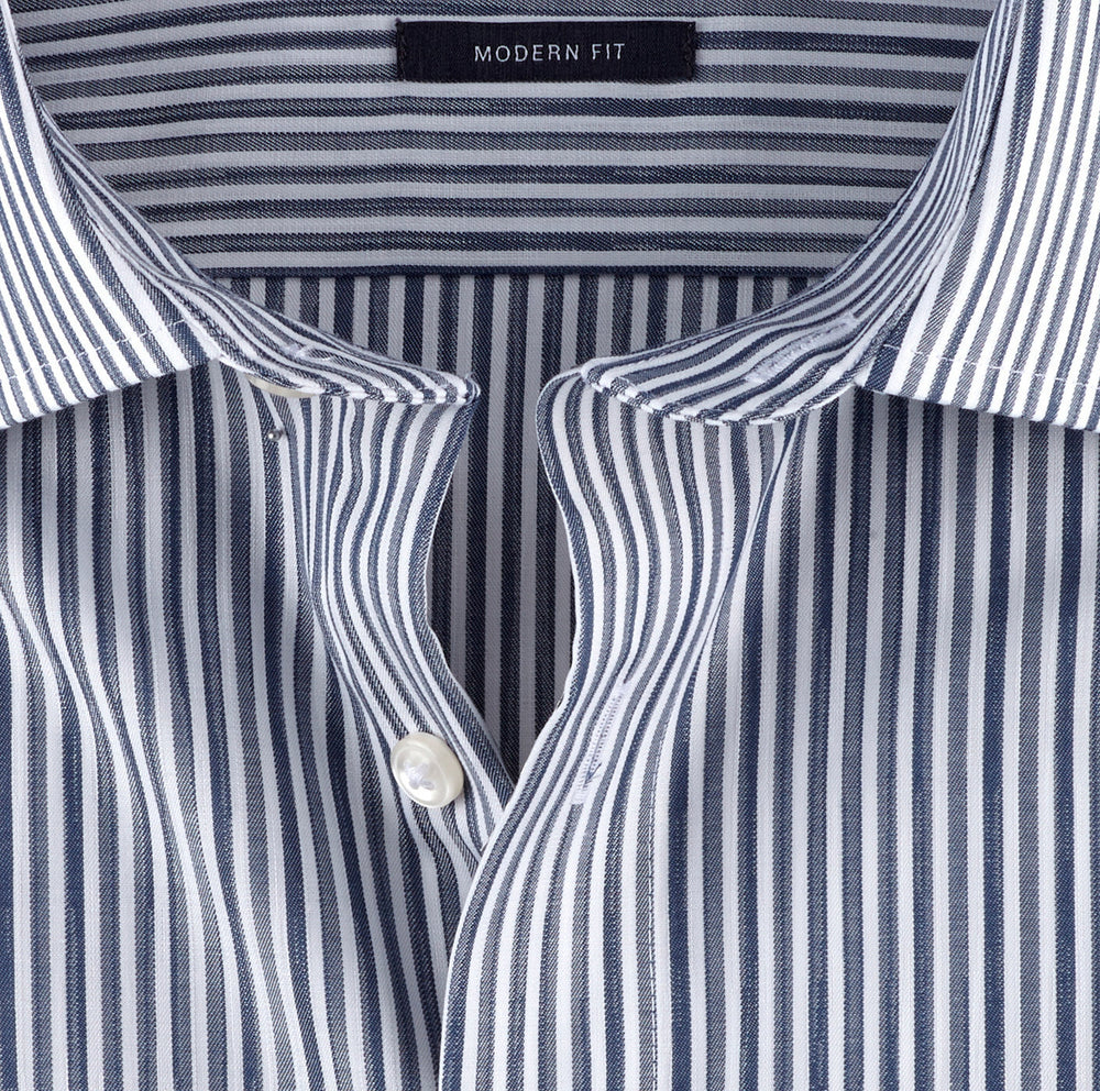 OLYMP shirt Luxor modern fit-100% Katoen-HEREN SHIRTS-Blauw