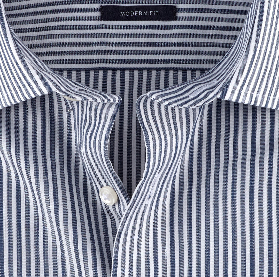 OLYMP shirt Luxor modern fit-100% Katoen-HEREN SHIRTS-Blauw