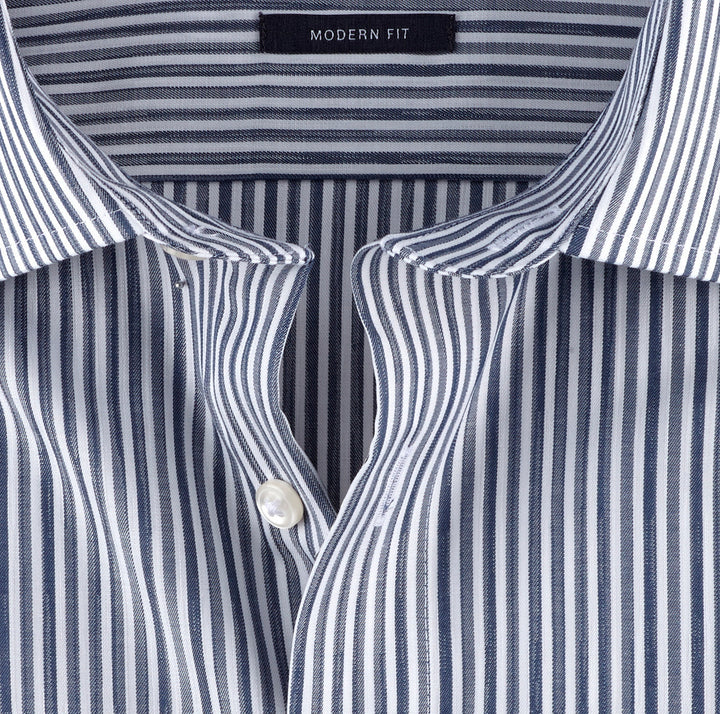 OLYMP shirt Luxor modern fit-100% Katoen-HEREN SHIRTS-Blauw