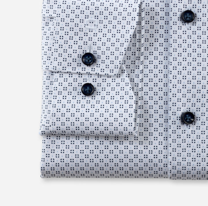 OLYMP shirt Luxor modern fit-64%Katoen<br />27%Polyester<br />9% Elasthaan-HEREN SHIRTS-Wit