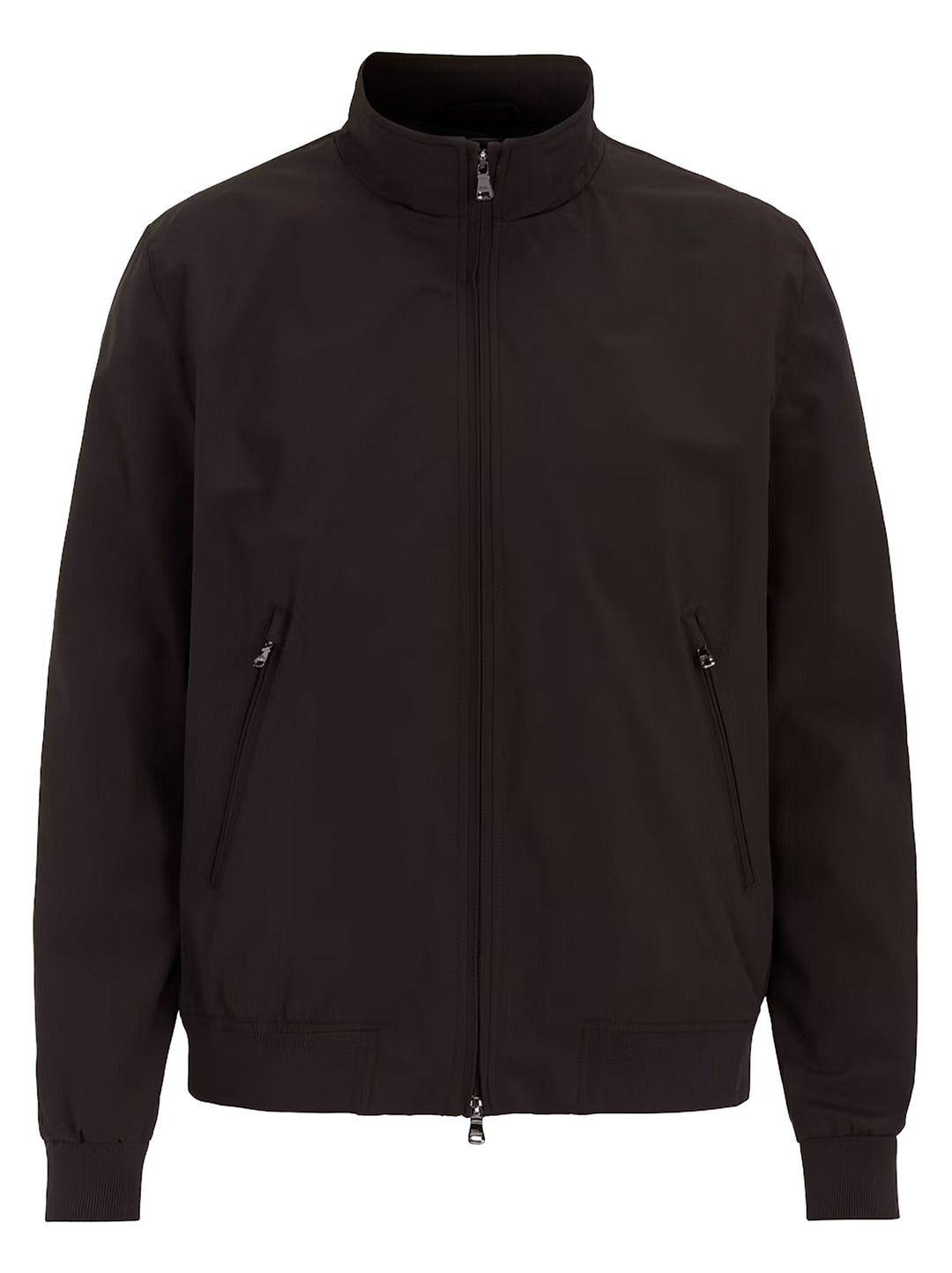 Oscar Jacobson bomber nylon shell jack-Nylon 88%, Elastane 12%<br />-HEREN JASSEN & JACKS-Bruin