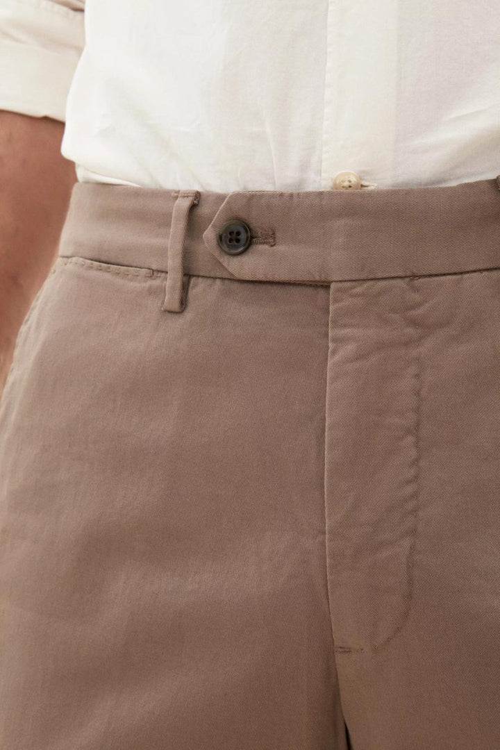 Oscar Jacobson Danwick chino-98% katoen, 2% elasthaan-HEREN BROEKEN-Beige