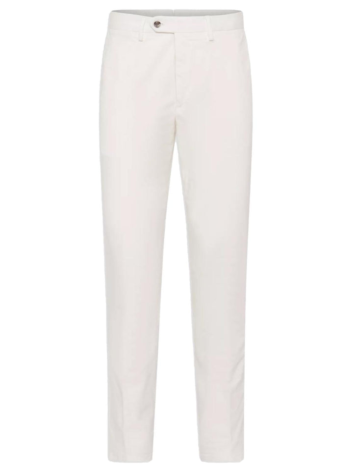 Oscar Jacobson DANWICK chino-98% katoen, 2% elasthaan-HEREN BROEKEN-Wit