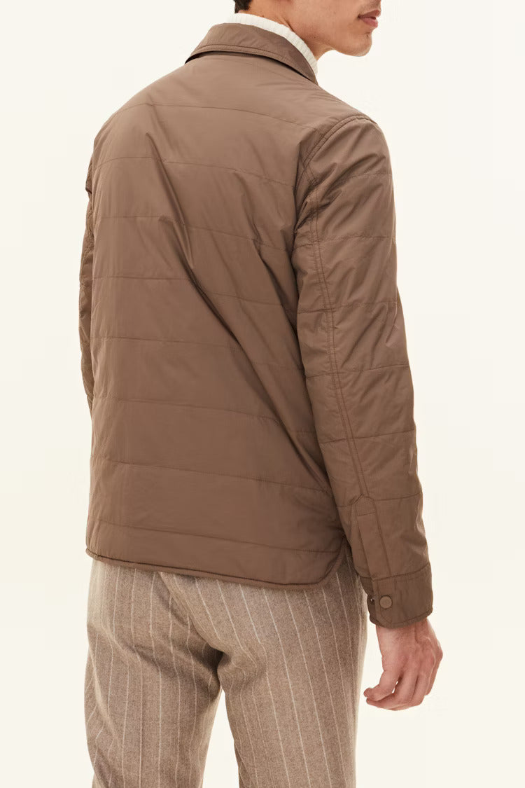 Oscar Jacobson gewatteerd overshirt-BUITENKANT:<br />Nylon 100%, <br />BINNENKANT:<br />Polyester 100%-HEREN JASSEN & JAC