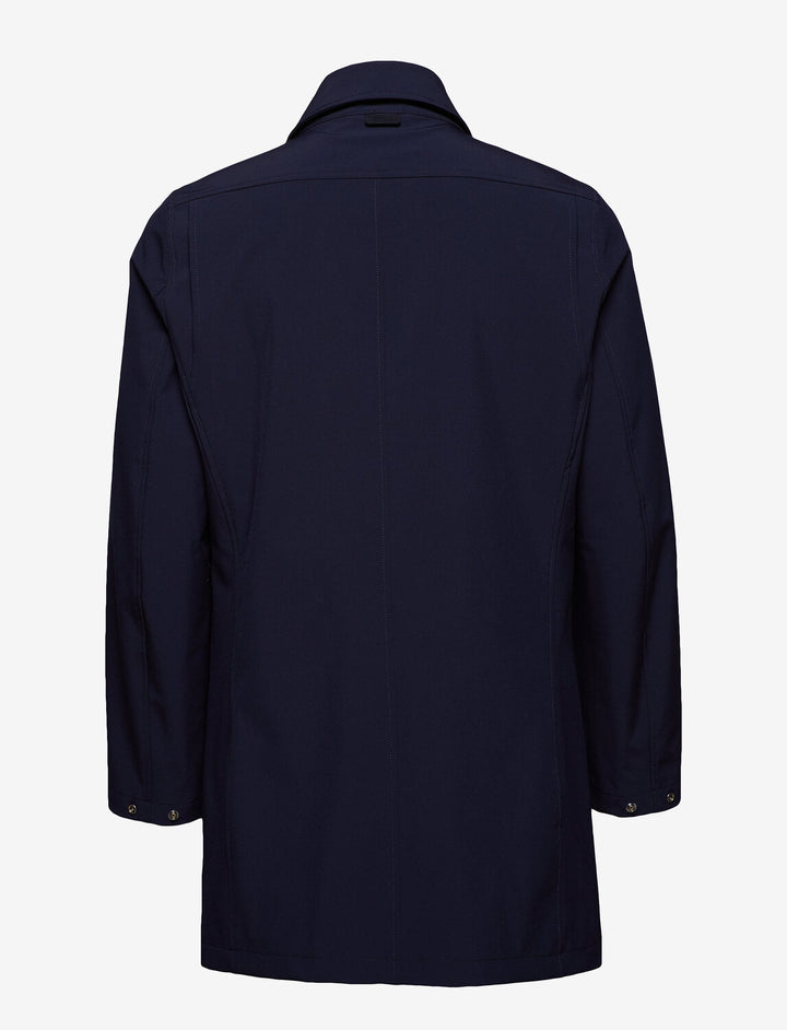 Oscar Jacobson Johnsson coat navy-94% Polyester <br />6% Elastane-HEREN JASSEN & JACKS-Blauw