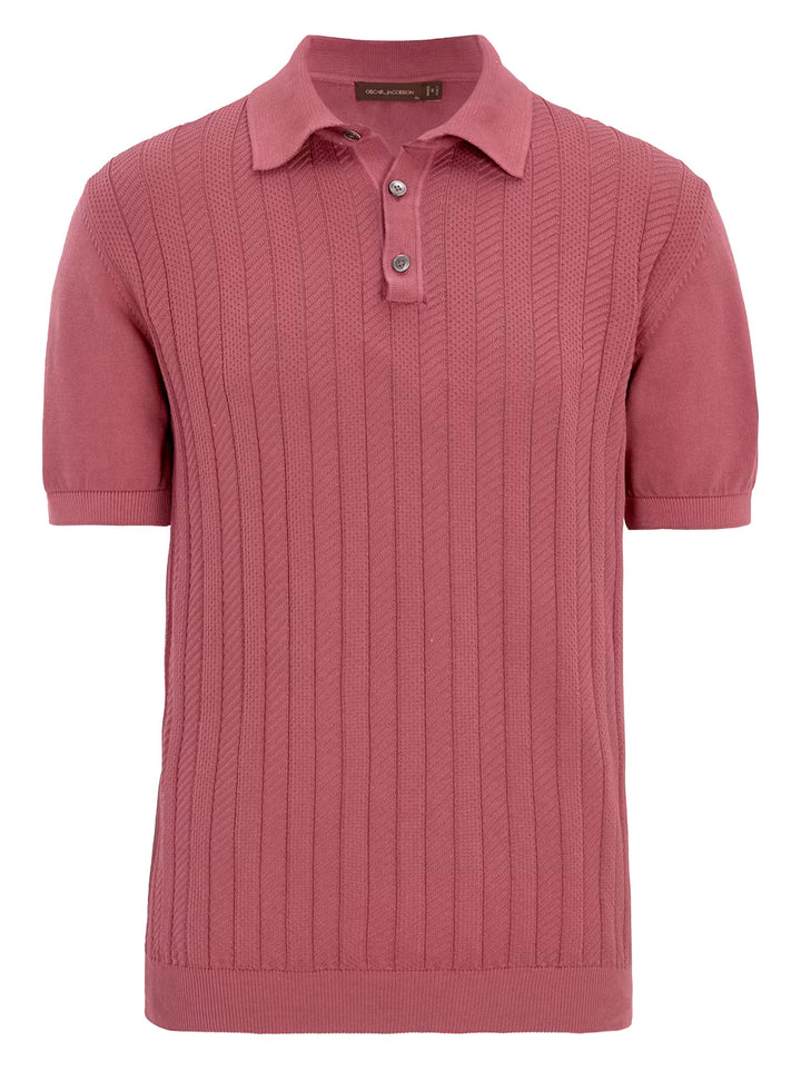 Oscar Jacobson regular fit polo-100% katoen-HEREN POLO'S & T-SHIRTS-Rood