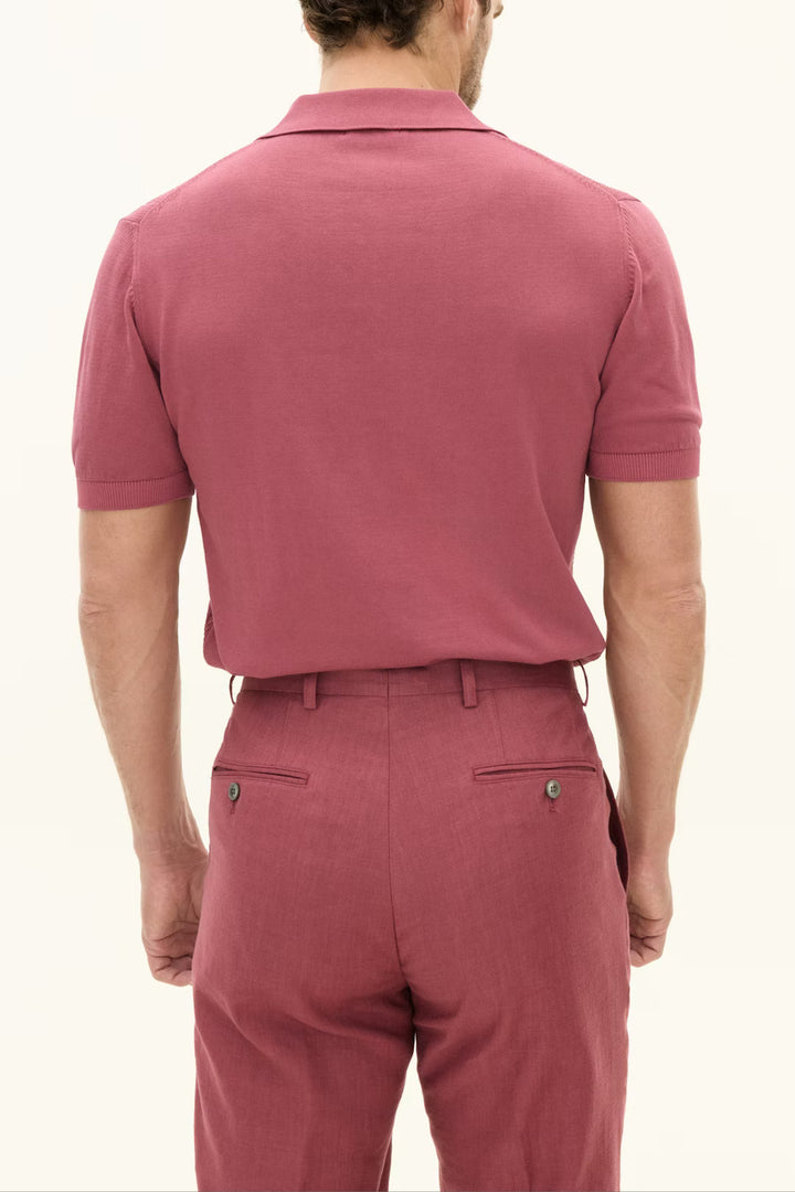 Oscar Jacobson regular fit polo-100% katoen-HEREN POLO'S & T-SHIRTS-Rood