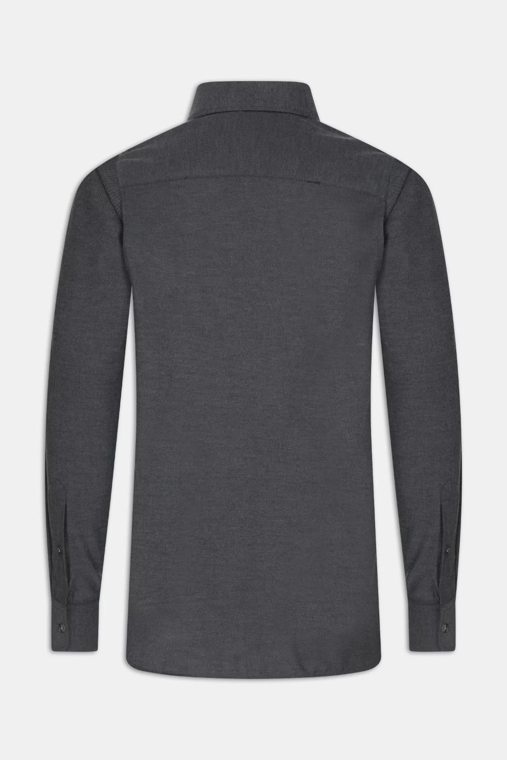 Oscar Jacobson shirt slim fit-100% katoen-HEREN SHIRTS-Grijs