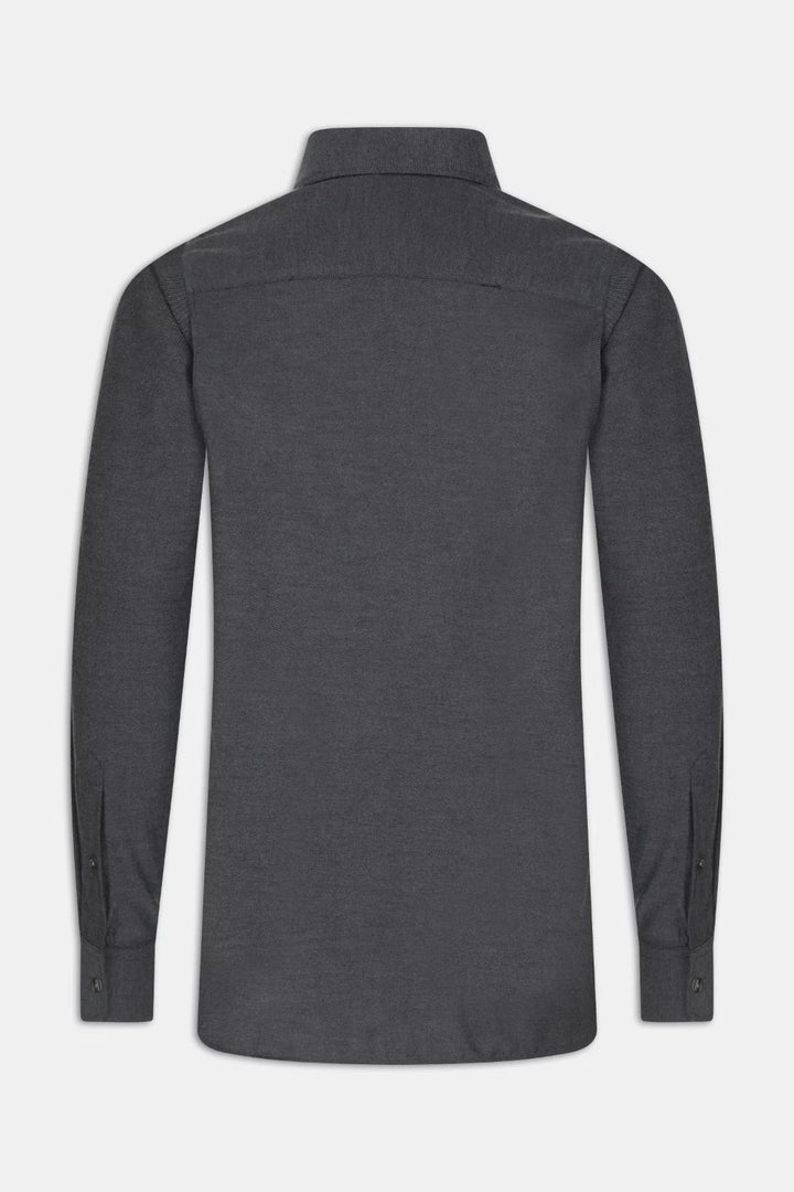 Oscar Jacobson shirt slim fit-100% katoen-HEREN SHIRTS-Grijs