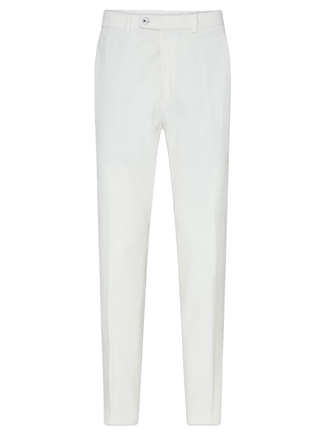 Oscar Jacobson slim fit corduroy broek-99% katoen, 1% elasthaan-HEREN BROEKEN-Room