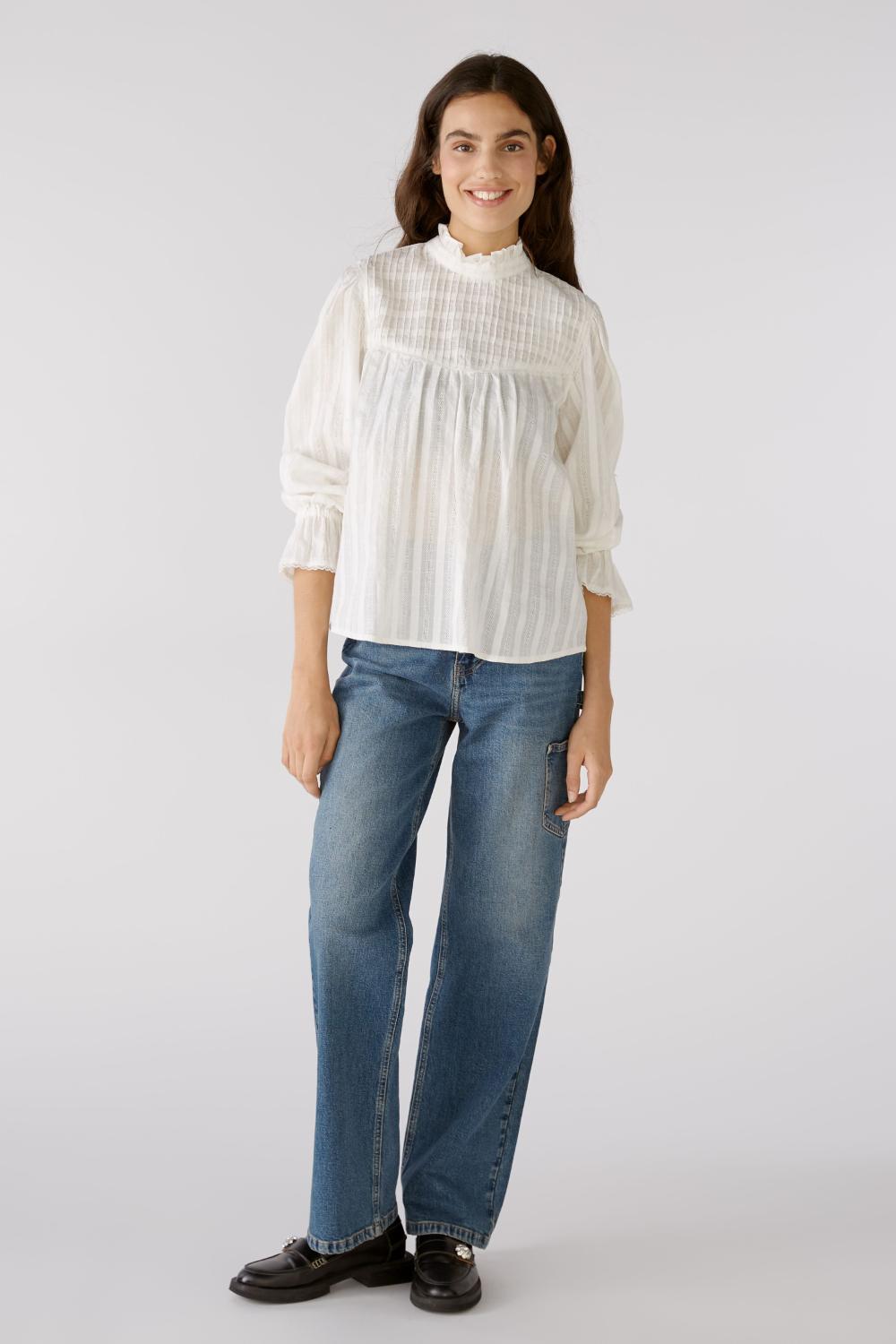 OUI blouse van puur katoen-100% katoen-DAMES TOPS & BLOUSES-Room