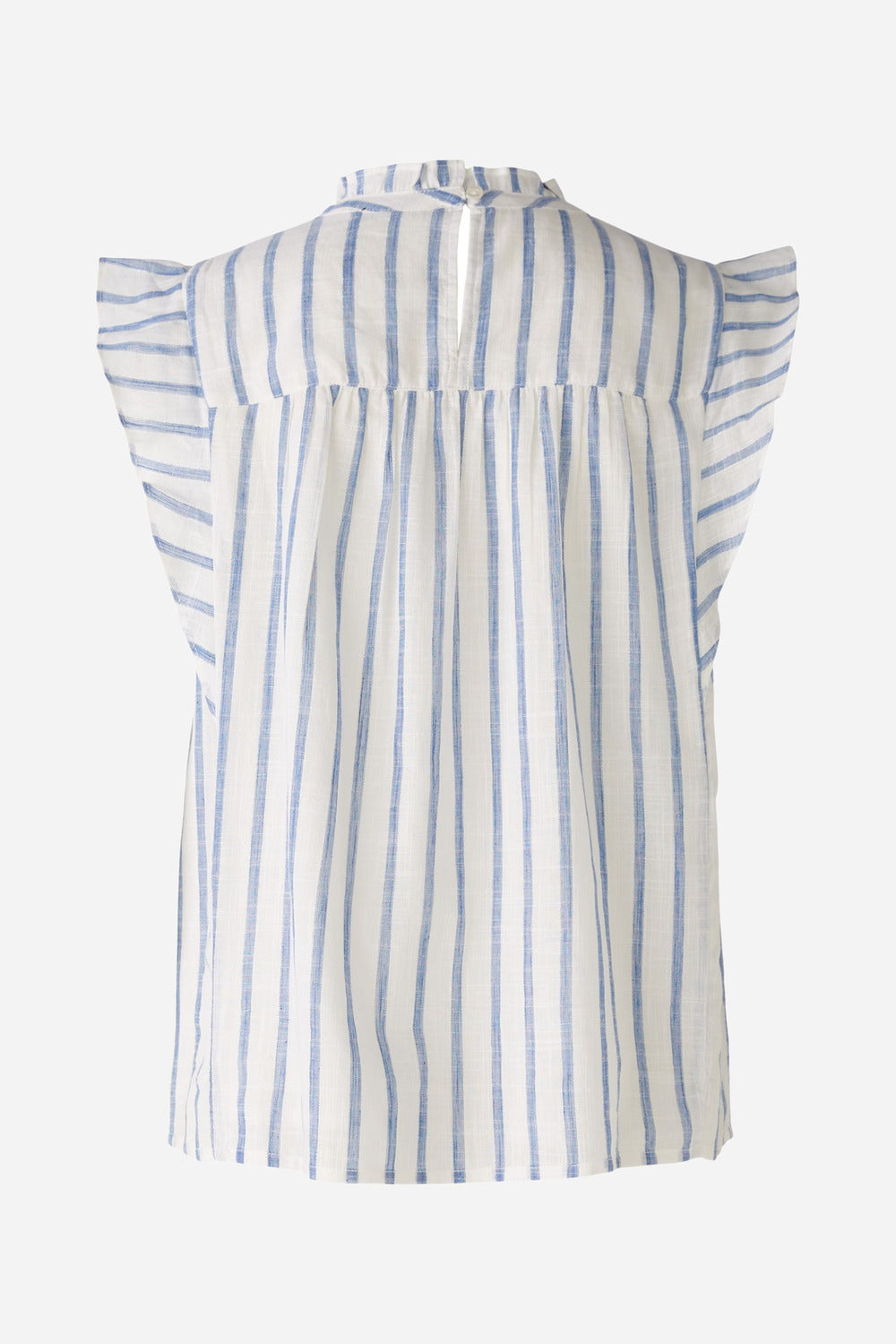 OUI top met strepen-98% Katoen<br />2% Metaal-DAMES TOPS & BLOUSES-Blauw