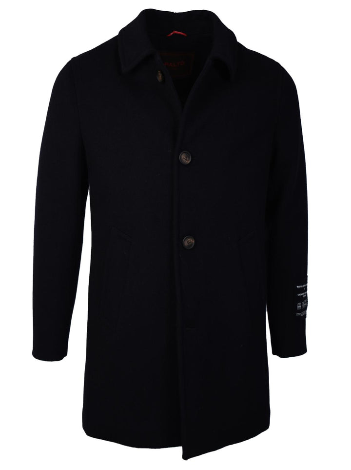 Palto ALFREDO FELT WR jas-80% wol, 20% polyamide-HEREN JASSEN & JACKS-Blauw