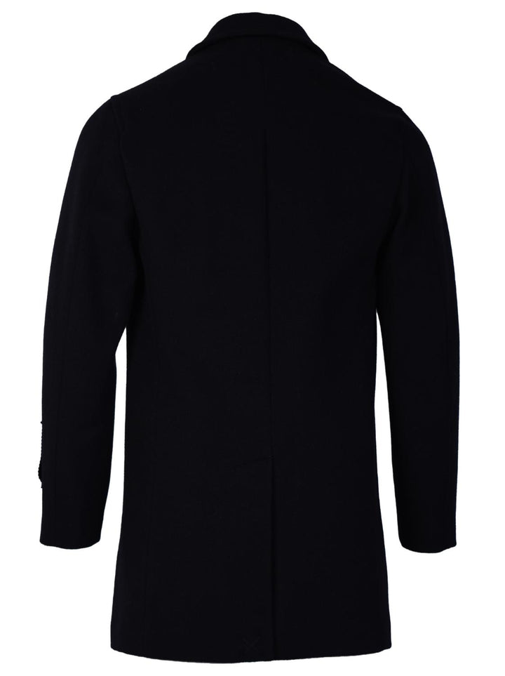 Palto ALFREDO FELT WR jas-80% wol, 20% polyamide-HEREN JASSEN & JACKS-Blauw