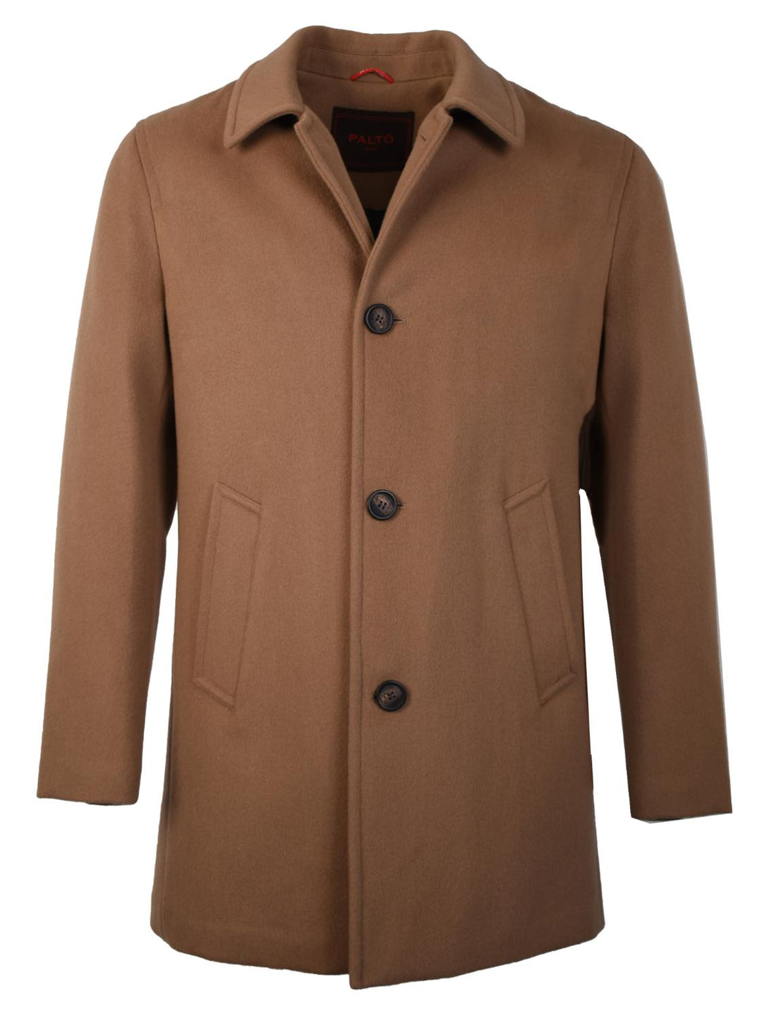 Palto ALFREDO FELT WR jas-80% wol, 20% polyamide-HEREN JASSEN & JACKS-Bruin