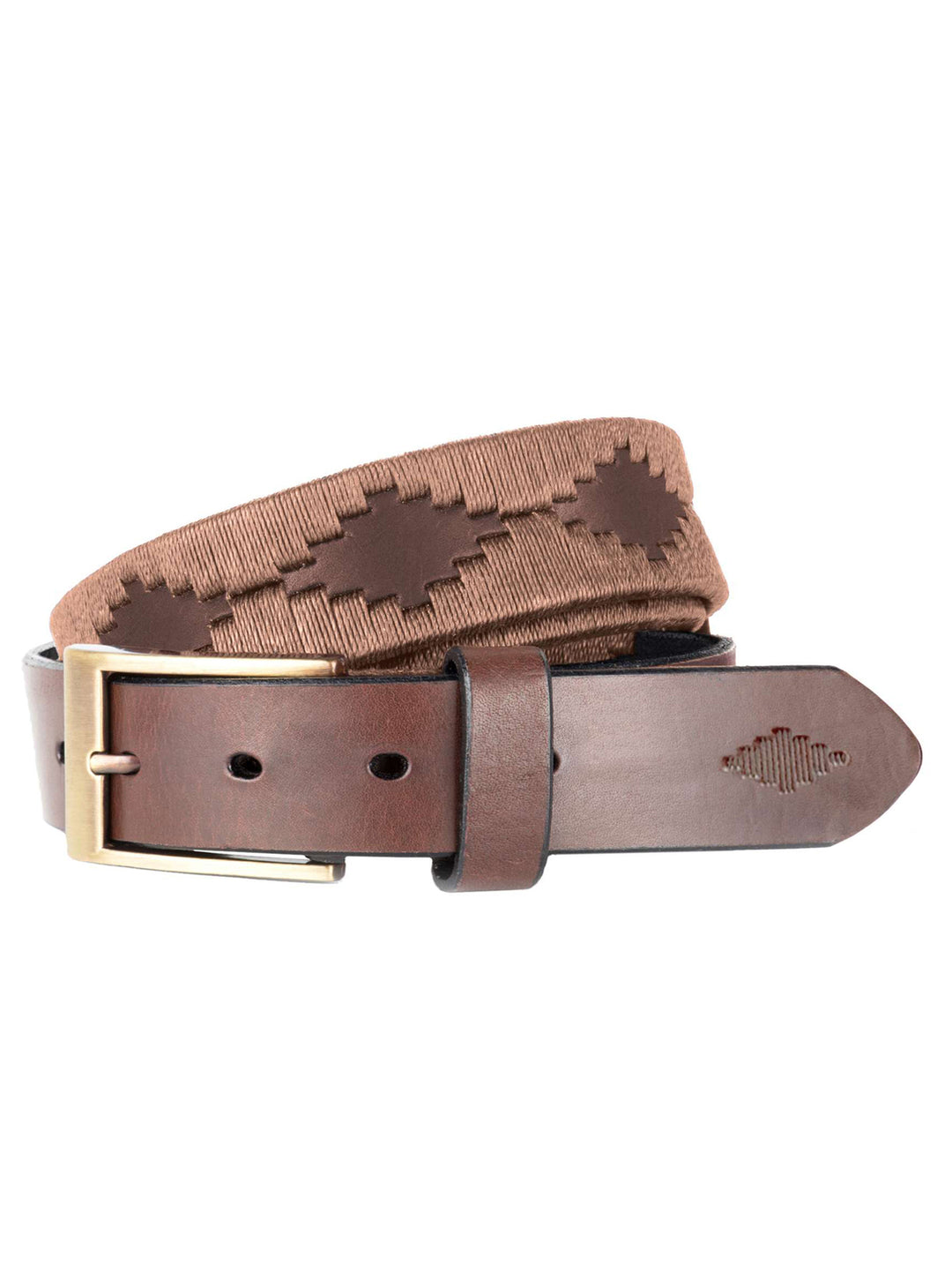 Pampeano Bordado Riem – Bruin-HEREN SCHOENEN & RIEMEN-Bruin
