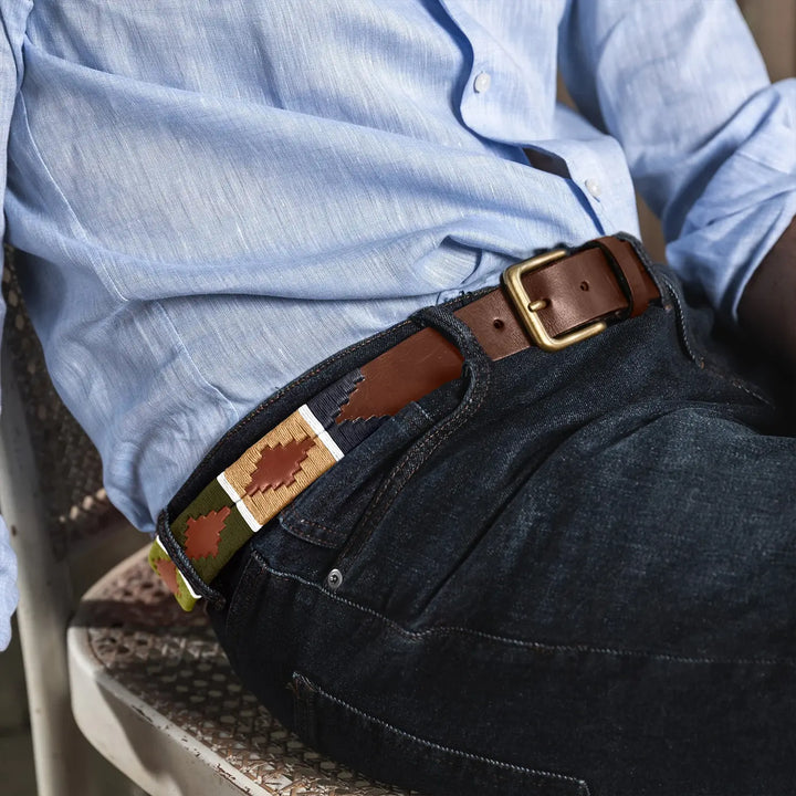 Pampeano Caza Riem – Groen-HEREN SCHOENEN & RIEMEN-Groen