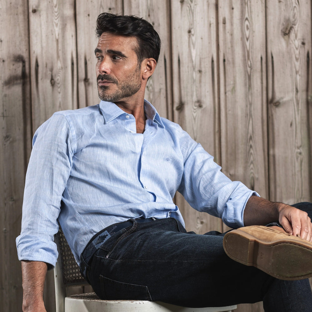 Pampeano Ondas Riem – Blauw-HEREN SCHOENEN & RIEMEN-Blauw