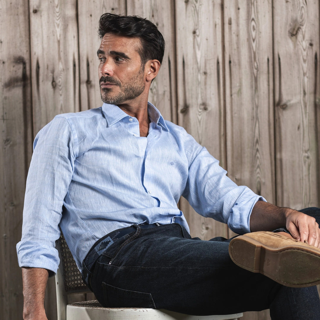 Pampeano Ondas Riem – Blauw-HEREN SCHOENEN & RIEMEN-Blauw