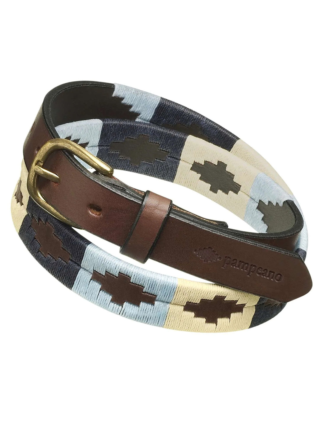 Pampeano Sereno Skinny Riem – Blauw-HEREN SCHOENEN & RIEMEN-Blauw